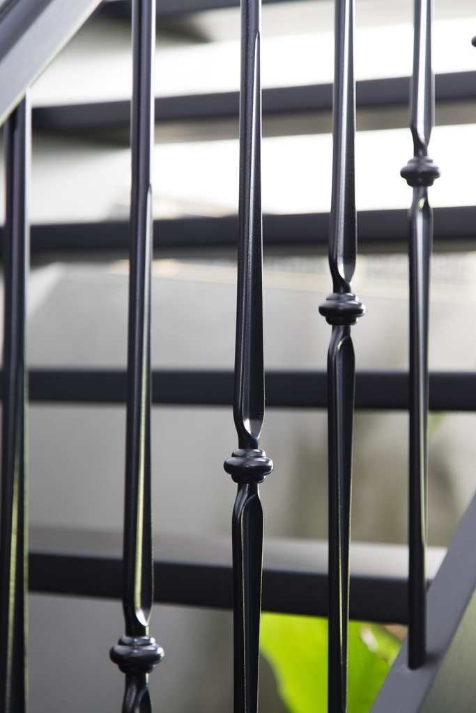 Rechte open trap met bordes (Montenaken) (82) Klassiek