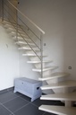Escalier à Limon Central en Bois