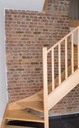 Escalier à marches ouvertes et fermées