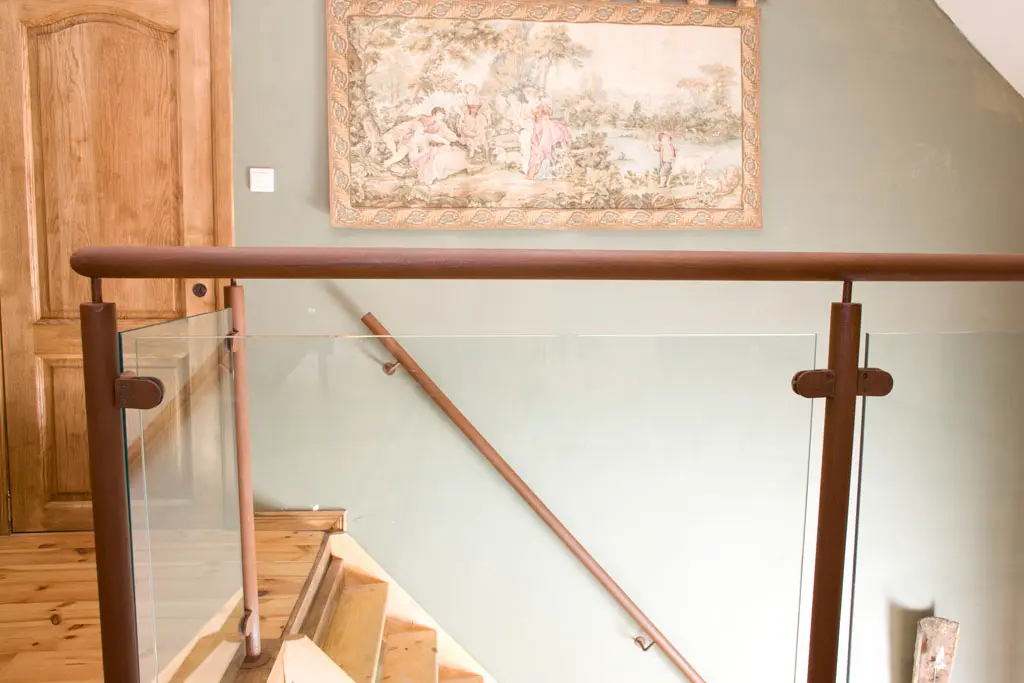 Rechte houten trap (3029