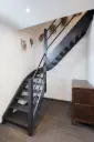 Escalier Quart Tournant en Métal Anthracite