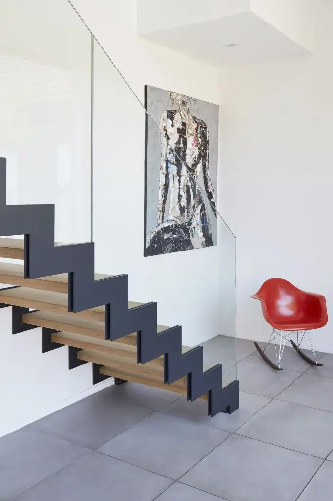 Open houten trap (3067)