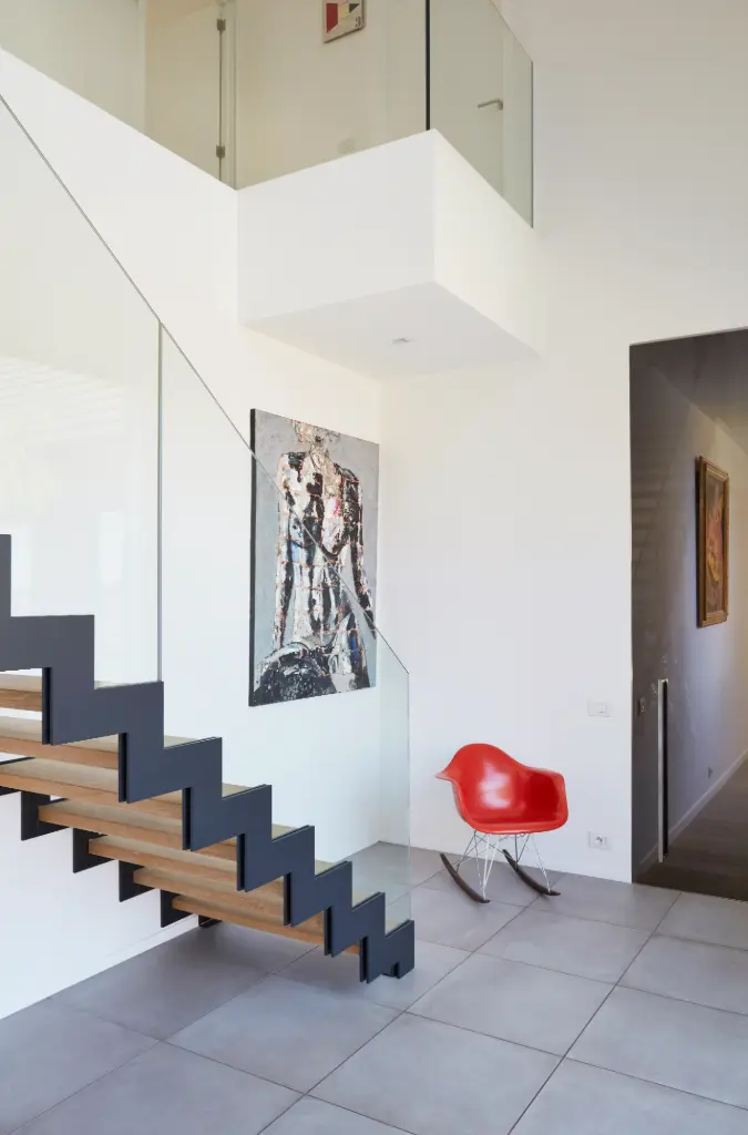 Open houten trap (3067)