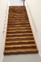 Escalier Droit avec Double Main Courante Murale