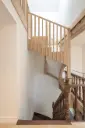 Escalier en Z en Chêne à Triple Quart Tournant