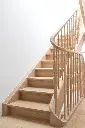 Escalier Classique en Chêne avec Balustrade