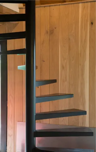 Escalier en Colimaçon Ouvert en Bois